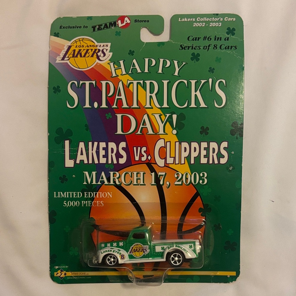 St. Patrick's Day Lakers Limited Edition Collection Car